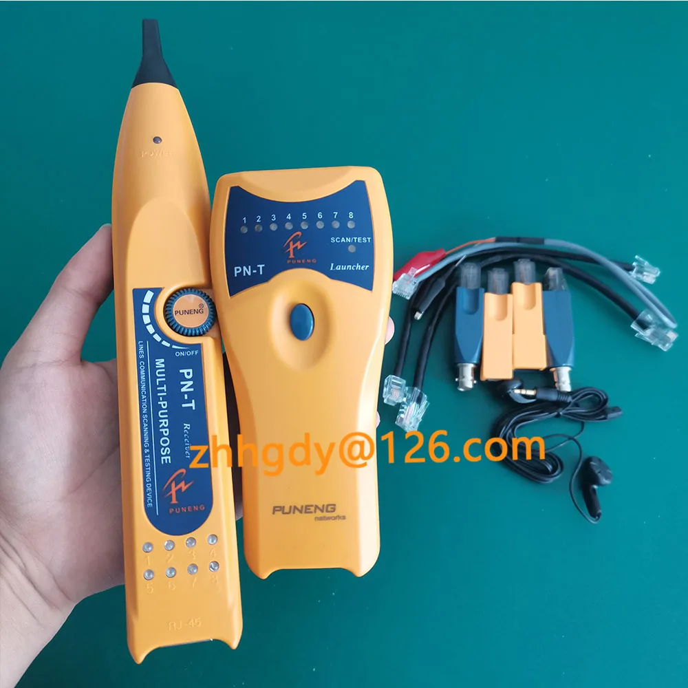 Puneng PN-T Telephone Wire Tracker Finder Telephone Cable Detector Ethernet LAN Network Cable Tester Line Finder Gadget speed network cable tester detector lan tester rj11 rj45 telephone line network wire tester tracker ethernet lan line finder