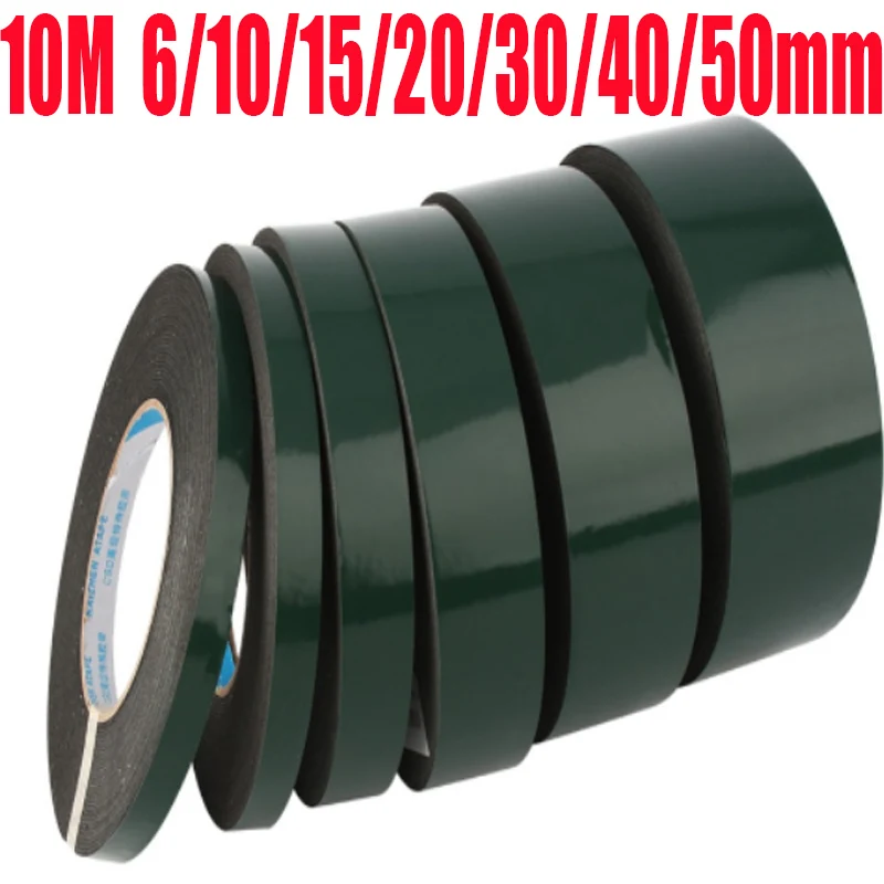 

10M 6/10/15/20/30/40/50mm Waterproof Double Sided Tape Strong Foam Adhesive Sticky Weather for Cell Phone Repair adhesive tape