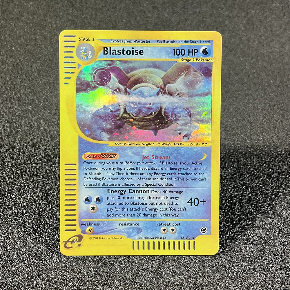 thumbnail image 1 of Pokémon Flash Cards E-Card Expedition (EX) Charizard Blastoise Venusaur Mewtwo Machamp Gengar Game Collection PTCG E Proxy Cards, 1 of 4
