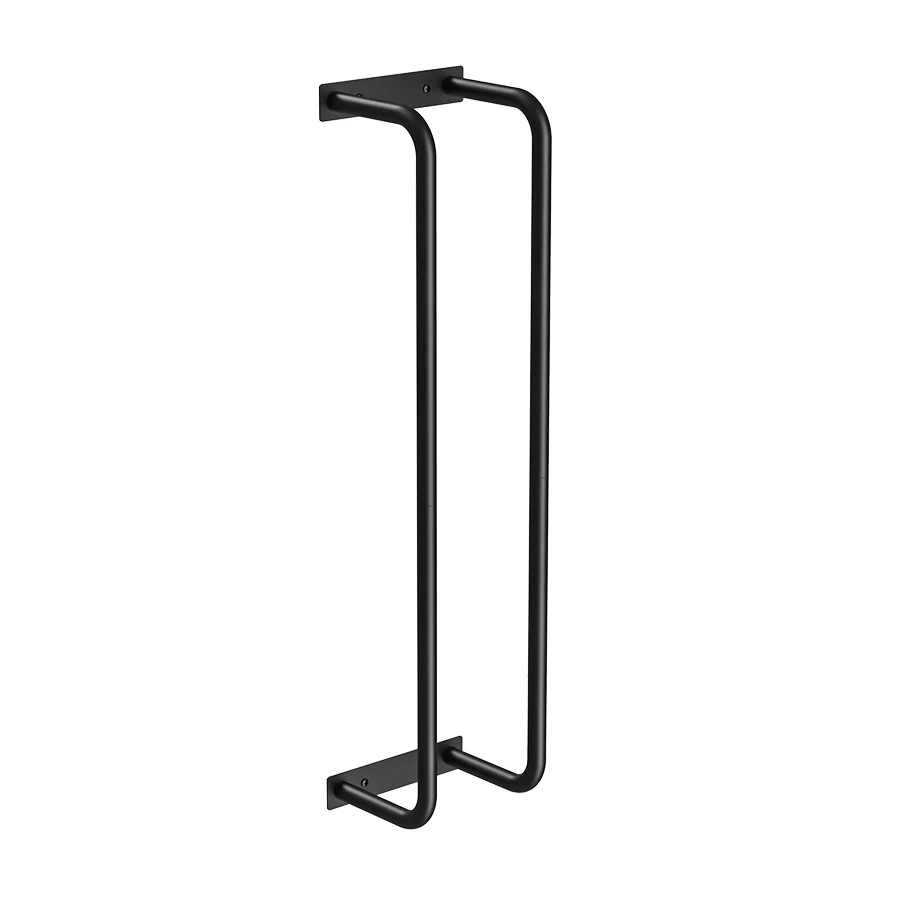 Nordic Style Metal Towel Rack Wall Mounted Bathroom Storage Shelf Shower Towel Holder One-Piece Design for Organizing Bathrooms
