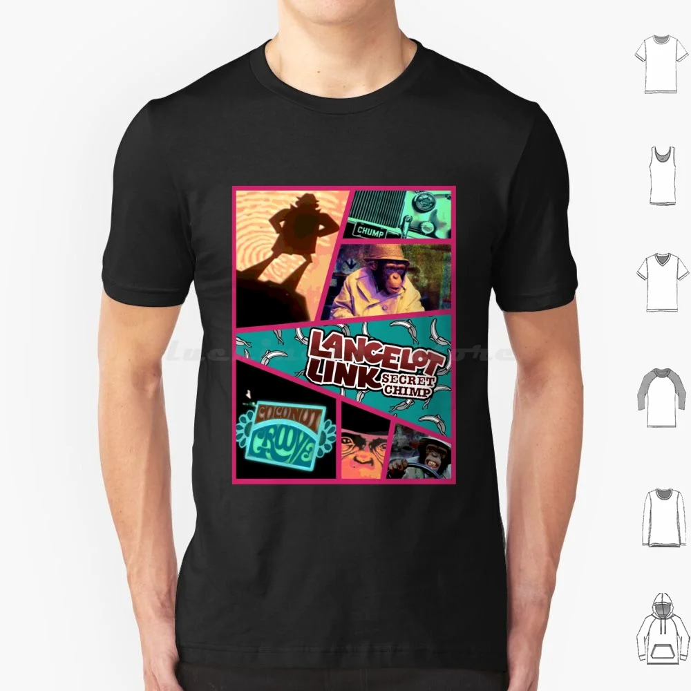 Link Secret Chimp T Shirt Uomo Donna Bambini 6Xl Link Secret Chimp Link Secret Chimp Monkey Detective Banana Pop Old Show Comedy
