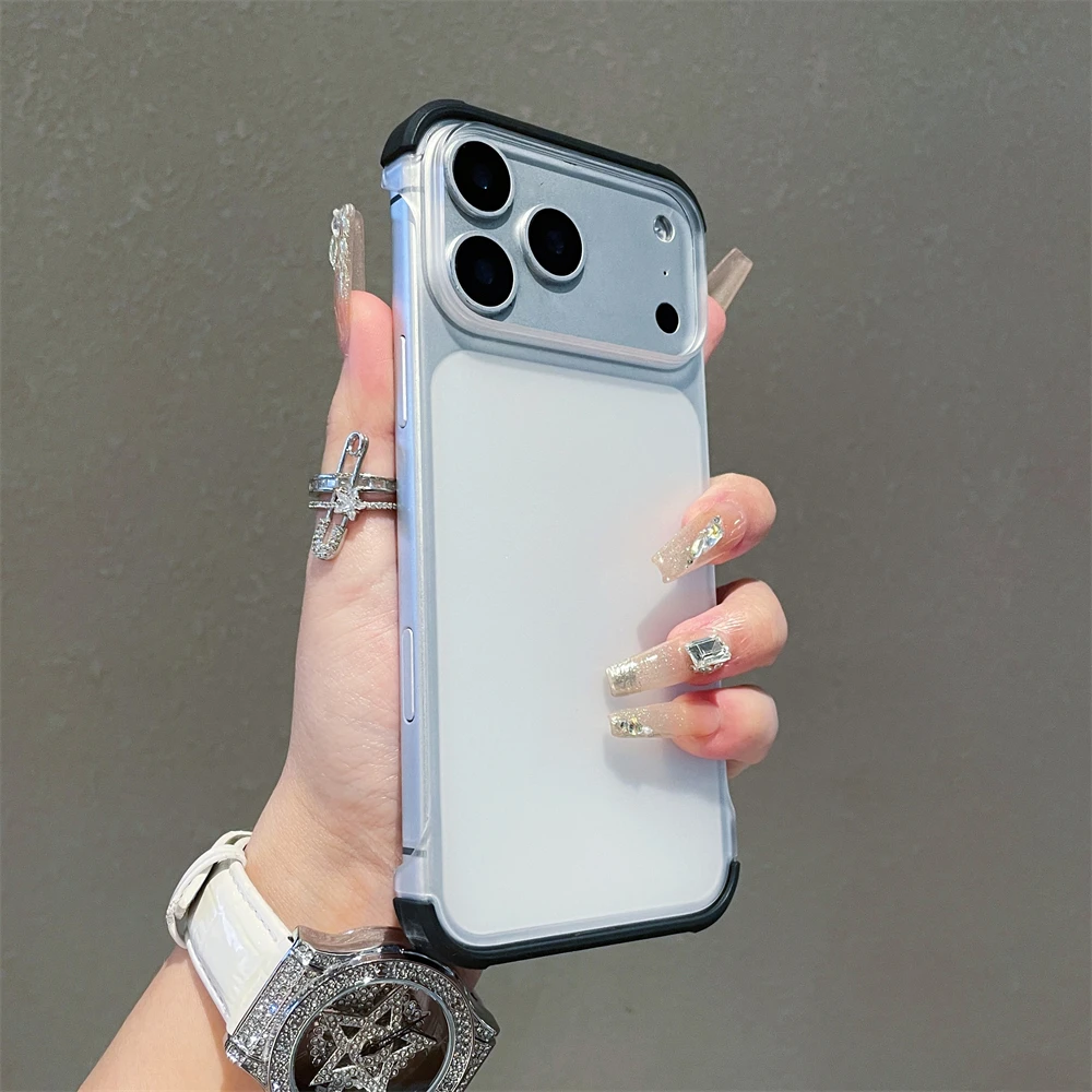 Frameless Matte Ultra Thin Shockproof Frosted Clear Phone Case