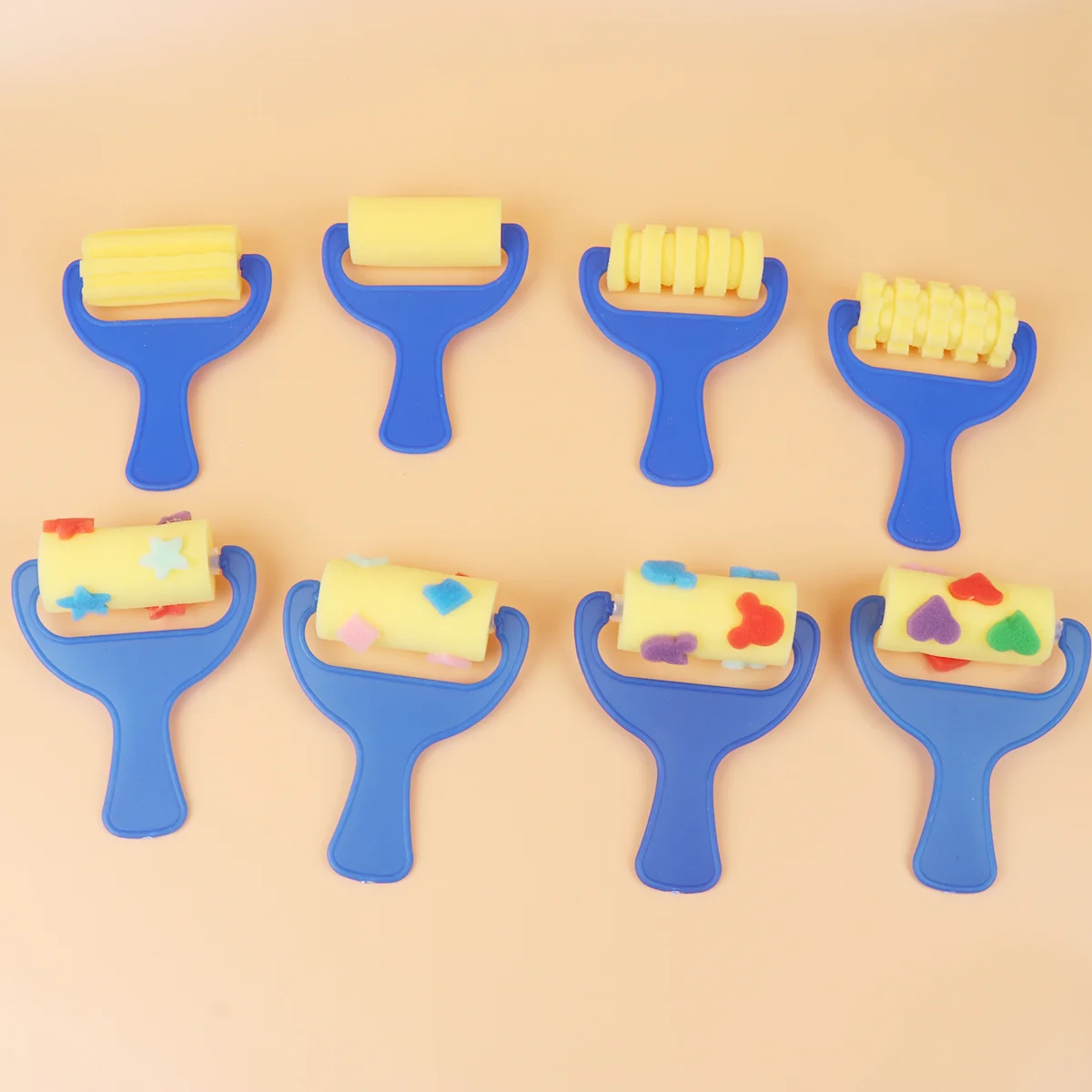 어린이 장난감 드로잉 롤러 스폰지 브러시, 용 DIY 미니 키트, 2 세트