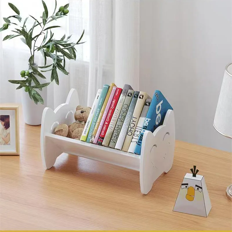 Simple Desktop Bookshelf Storage Rack Multifunctional Children's Book Storage Rack Household Small Organizing Textbook