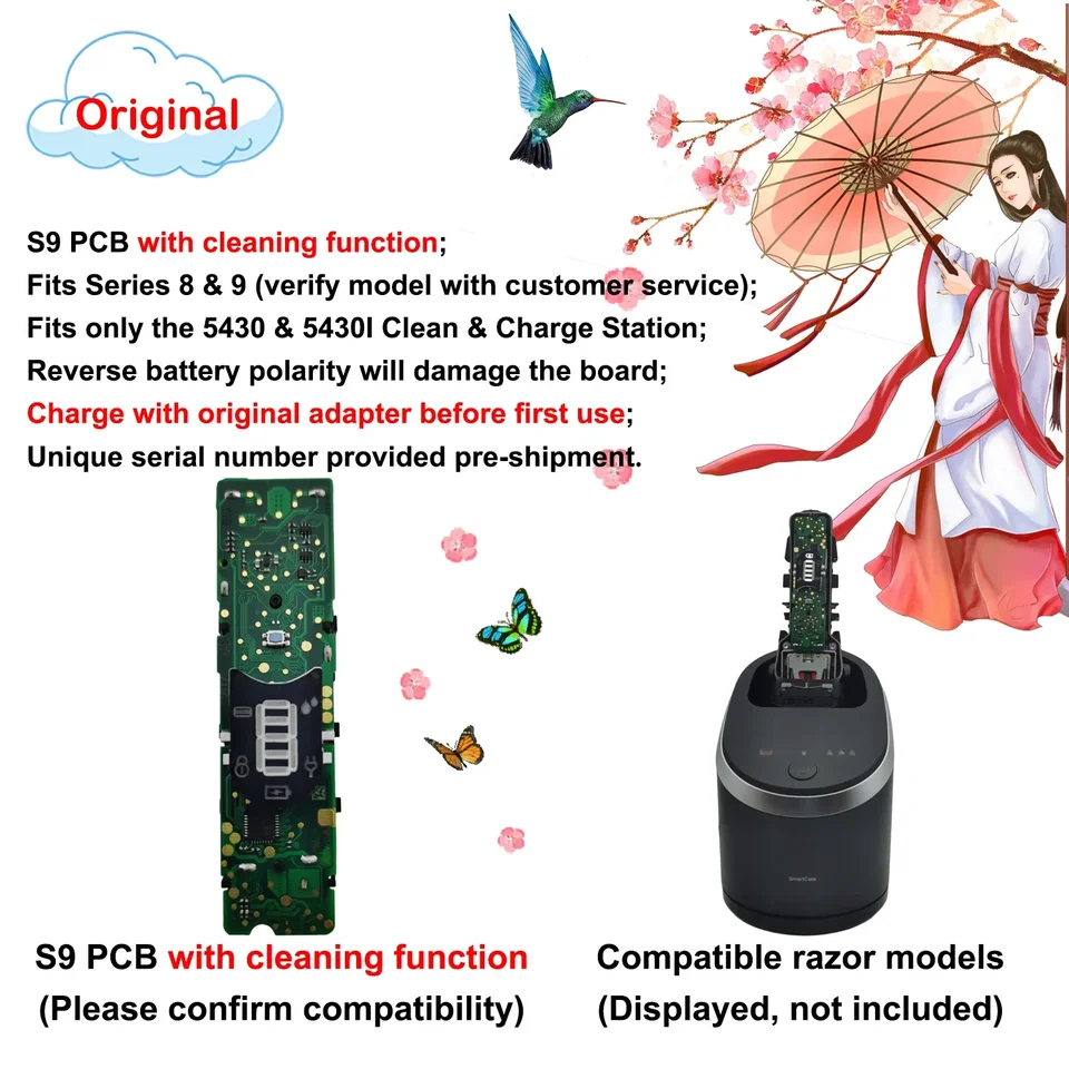 Electric Shaver S9 Replacement Pcb Compatible With Series 9_voghion.com