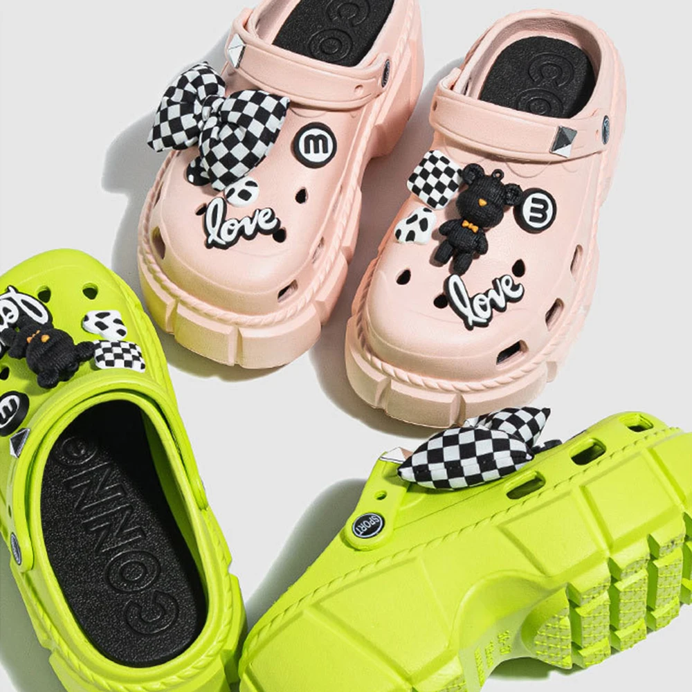Cute Animals Jewelry Chain Croc Charms JBIZ Shoes Cartoon Bear Croc  Accessories Set for Kids Girls Women Decor - AliExpress