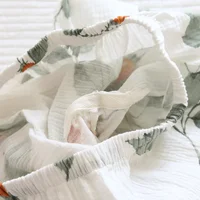 Spring/Summer 2026new Japanese kimono ladies cotton pajamas two-piece three-quarter sleeve trousers loose home service set woman - Image 6