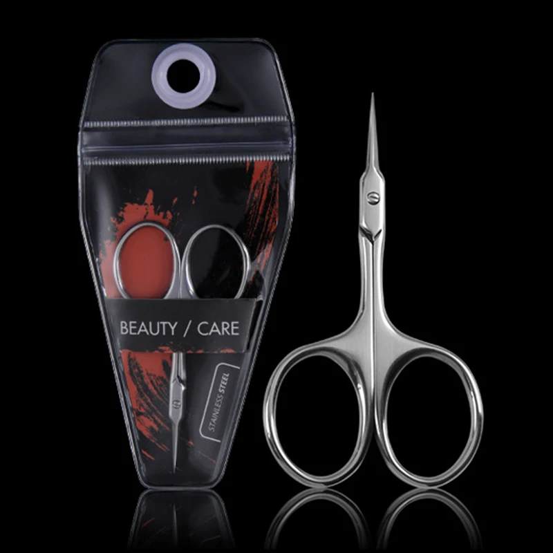 

1Pcs Cuticle Scissors Extra Fine Curved Blade for Cuticles Manicure Professional Small Eyebrow Eyelash Dry Skin Scissors