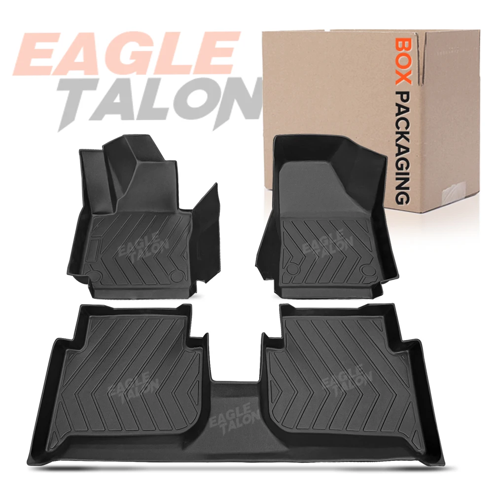 EAGLE TALON For VolksWagen VW Touran 5-Seat 2006-2015 맞춤형 전천후 TPE 바닥 매트 카펫 커버 자동차 인테리어 액세서리