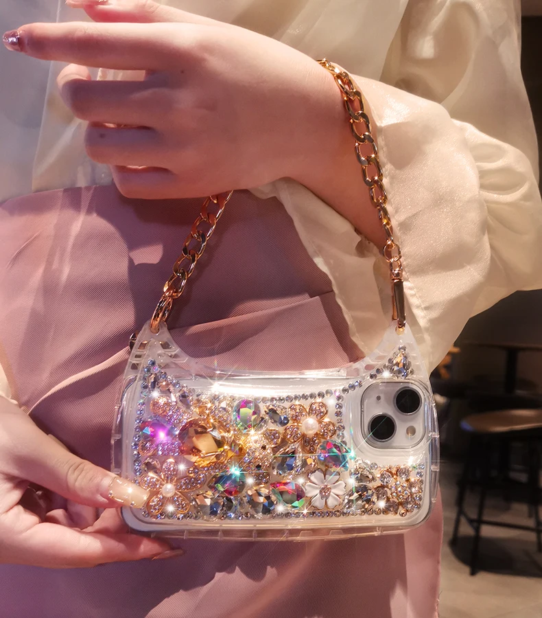 Full Diamond Bear crystal phone case.