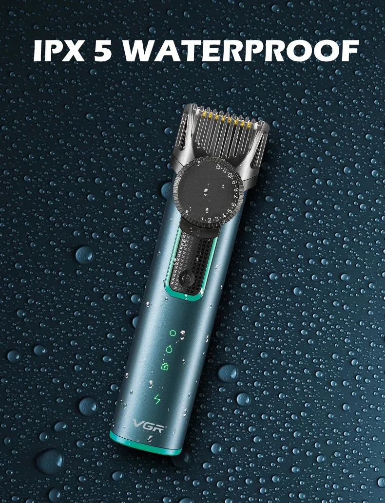 Original VGR 973 Einstellbare Elektrische Trimmer, Wasserdicht Bart Haar Clipper, trimmer Für Männer Wiederaufladbare Haar schneiden hine_voghion.com