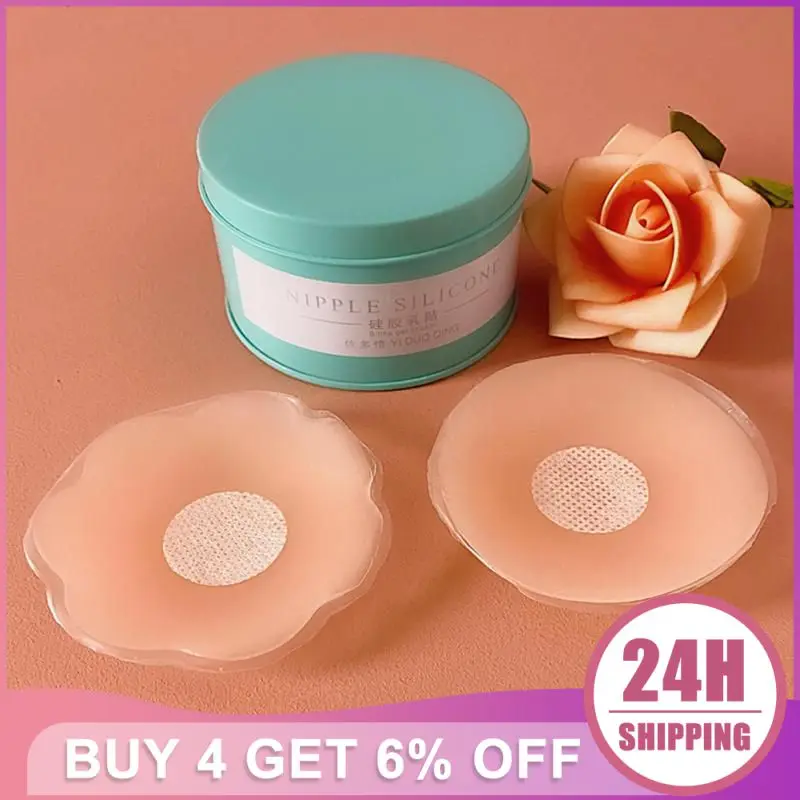 

Chest Petals Invisible Nipple Cover Gathered Support Sticky Bra Breast Lifting Patch Silicon Breast Patch Self Adhesive Reusable