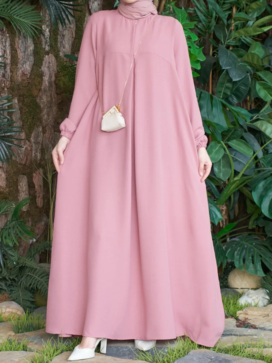 عباية نسائية متواضعة فستان مسلم فيستدوس عبايات دبي السعودية رداء طويل فساتين عربية المغرب A Line جلابية عيد رمضان قفطان