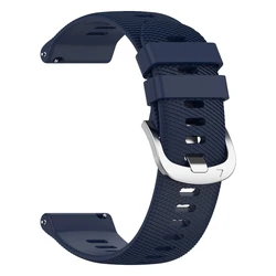 Breathable 22mm Silicone Sport Bracelet - Color2 Replacement Strap - 1Pcs 22mm (Midnight Blue)