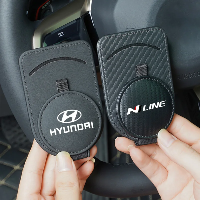 QualityLeatherCarGlassesClipIDCardHolderInteriorStorageForHyundaiPalisadeBayonTucsonInsterNEXOCretai30i20i10-AliExpress34