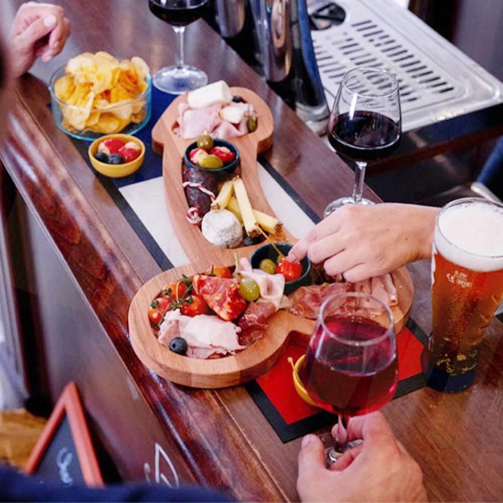 South American Special Shaped Wooden Tea Tray Snacks Food Storage Dish Serving Table Plate Hotel Home Serving Tray Cake Plate