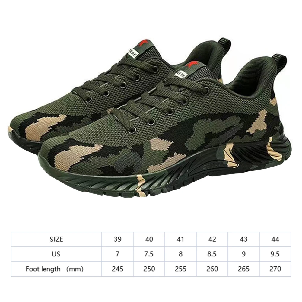 Mens Camouflage Sneakers Casual Running Shoes Lightweight Walking Sports Sneakers Breathable Sports Shoes for Running Walking