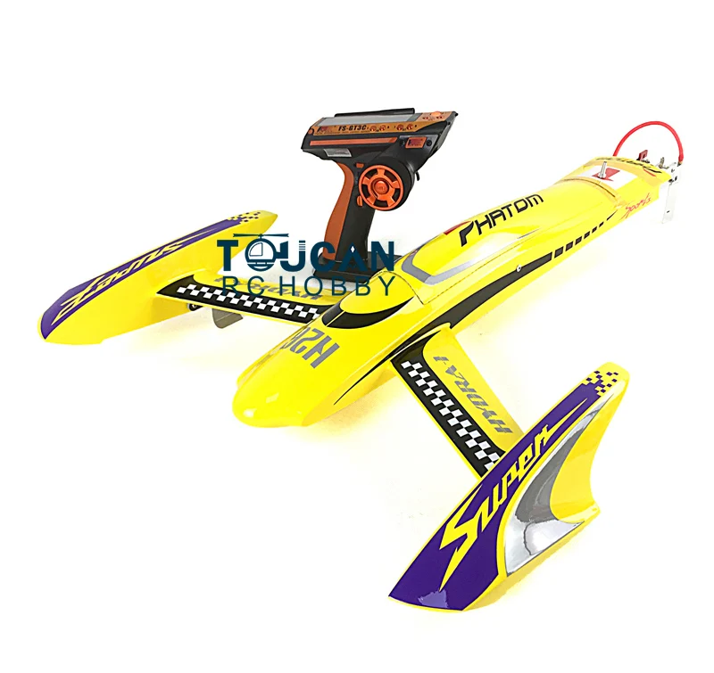 H660 100KM/H Yellow Electric High Speed Racing RTR RC Boat W/ Motor Servo ESC Battery Toucan Toys for Adults Gift THZH0043-SMT8 2