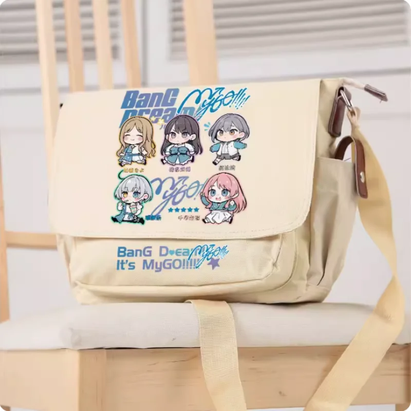 Anime BanG Dream! It's MyGO Cosplay Casual Oxford Messenger Bag Schoolbag Shoulder Bag Student Teenager Gift B1334