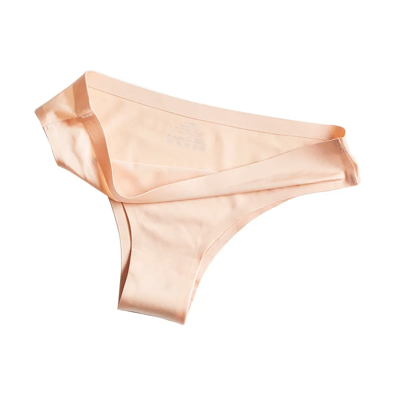 3Pcs Xiaomi Panties Briefs Woman Underwear Sexy Seamless Thong T-back G-string Underpant Ice Silk Ladies