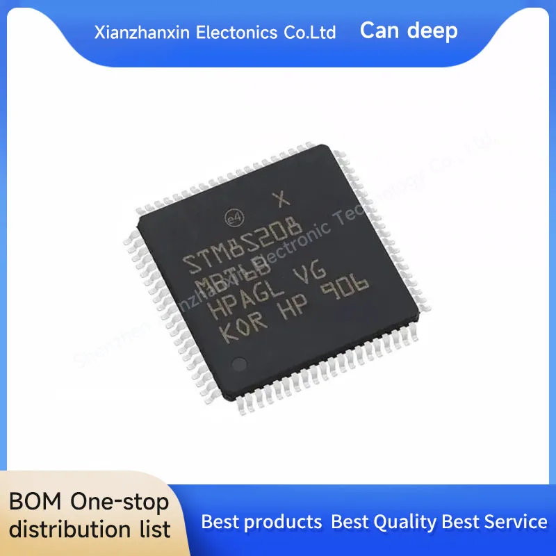 

1 шт./лот STM8S208MBT6B IC MCU микросхема LQFP-80 100% Новый оригинальный STM8S208MB