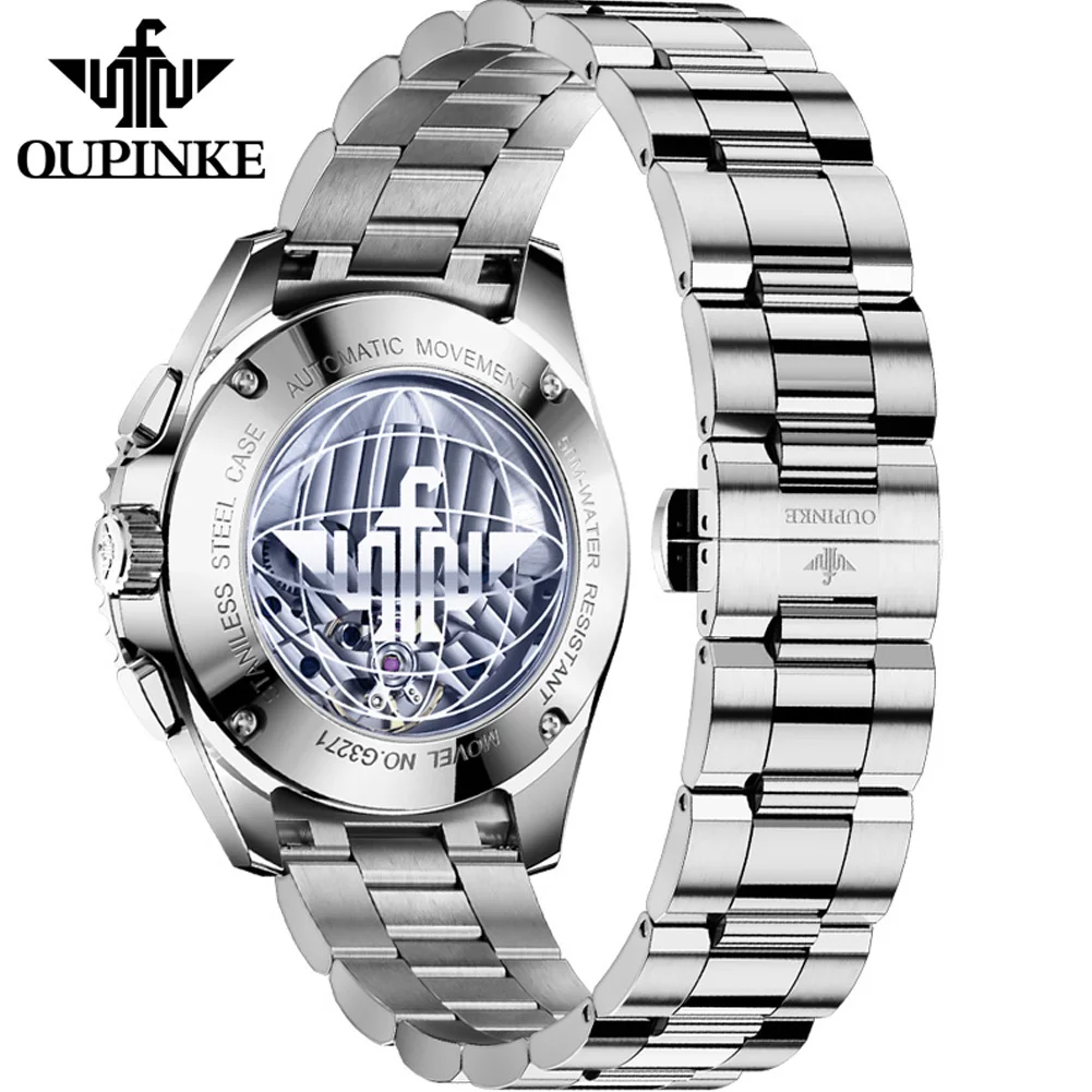 OUPINKE 3271 Automatic Mechanical Man Watch Classic Luxury Perpetual Calendar Moon Phase Waterproof Luminous Men's Dress Watches