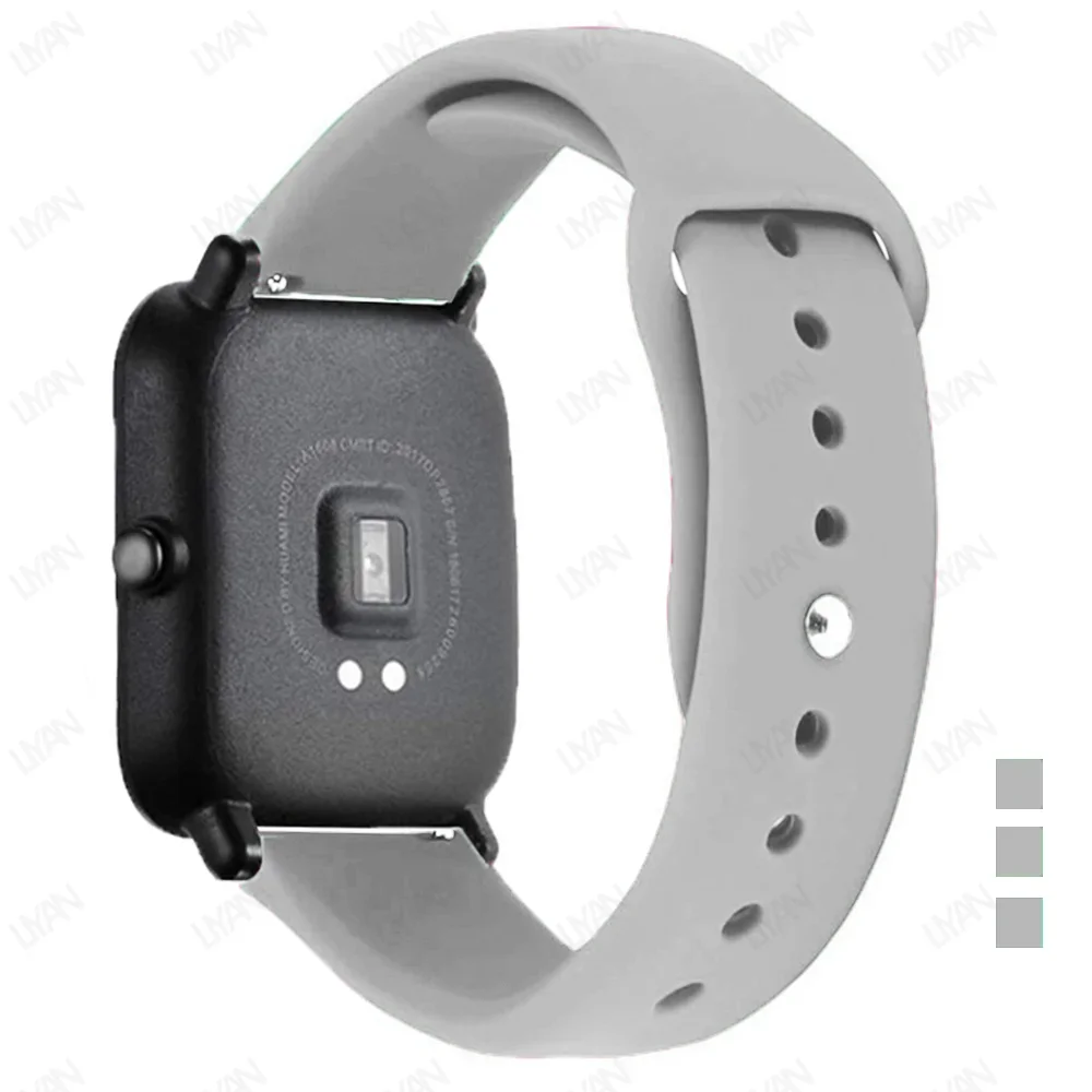 Enhanced Silicone Sport Strap - Versatile Watchband Bracelet, 20mm/22mm