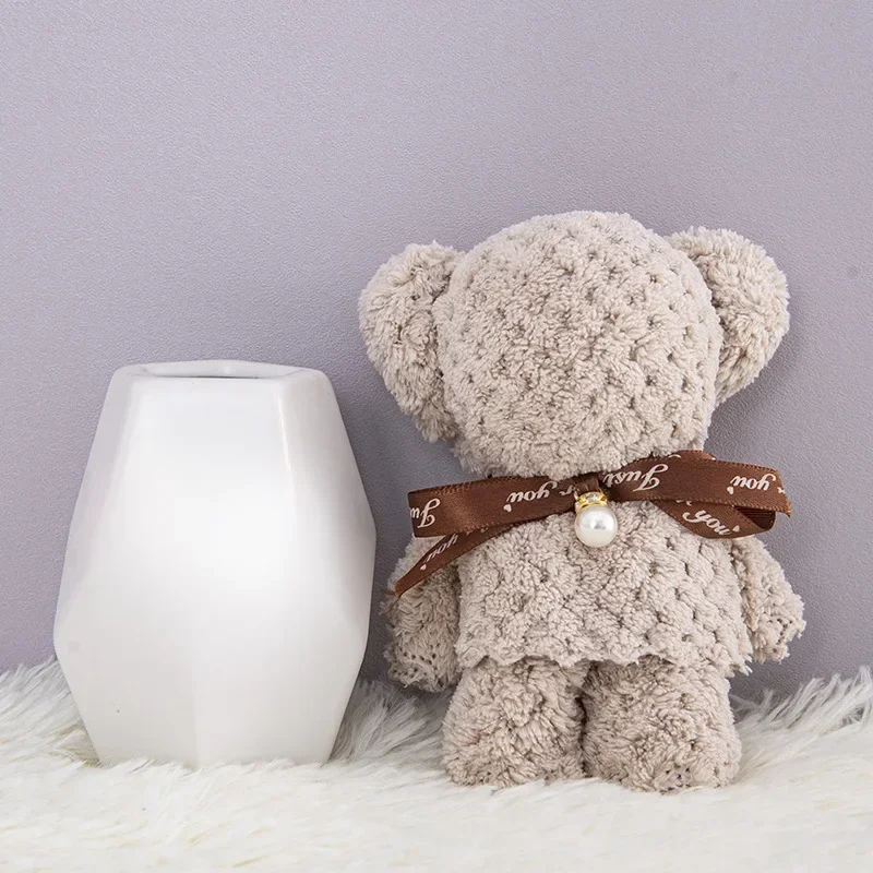 Set Di 3 Asciugamani Per Mani Con Animali Carini - Microfibra Velluto Corallo 39x25 Cm, Morbidi E Assorbenti Con Anello Per Appendere