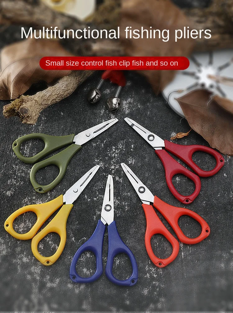 Multi-functional fish control device Lua pliers mini fishing gear small  scissors small fishing scissors fishing tackle fish line cutter fishing  pliers – 7 MART