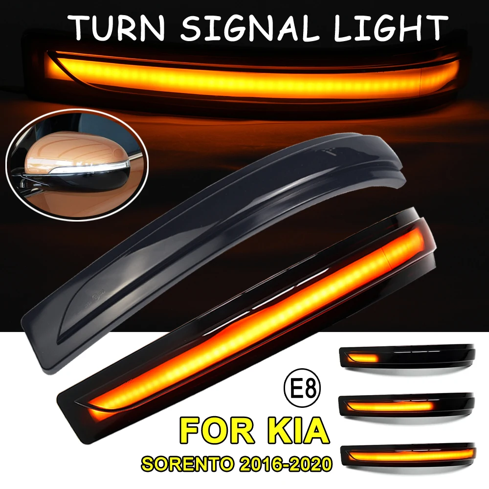 ForKiaSorentoDynamicTurnSignalLEDSideRearviewMirrorIndicator