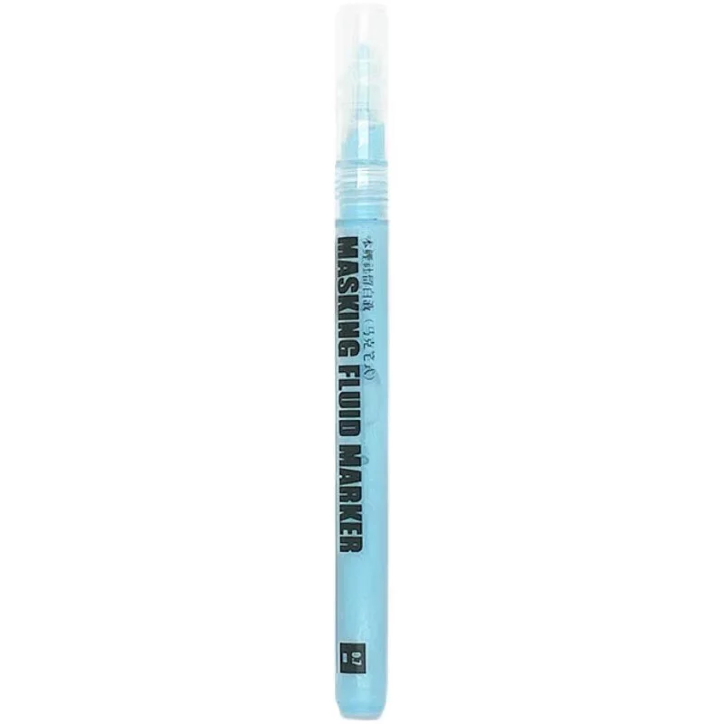 masking fluid marker painting watercolor gouache 0.7mm 3mm blue white marker gelcleaning wipe combination painting tools