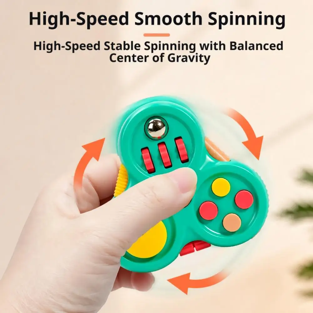 Ultimate Stress Relief Sensory Toy: Multifunctional Fidget Spinner with Buttons and Rollers