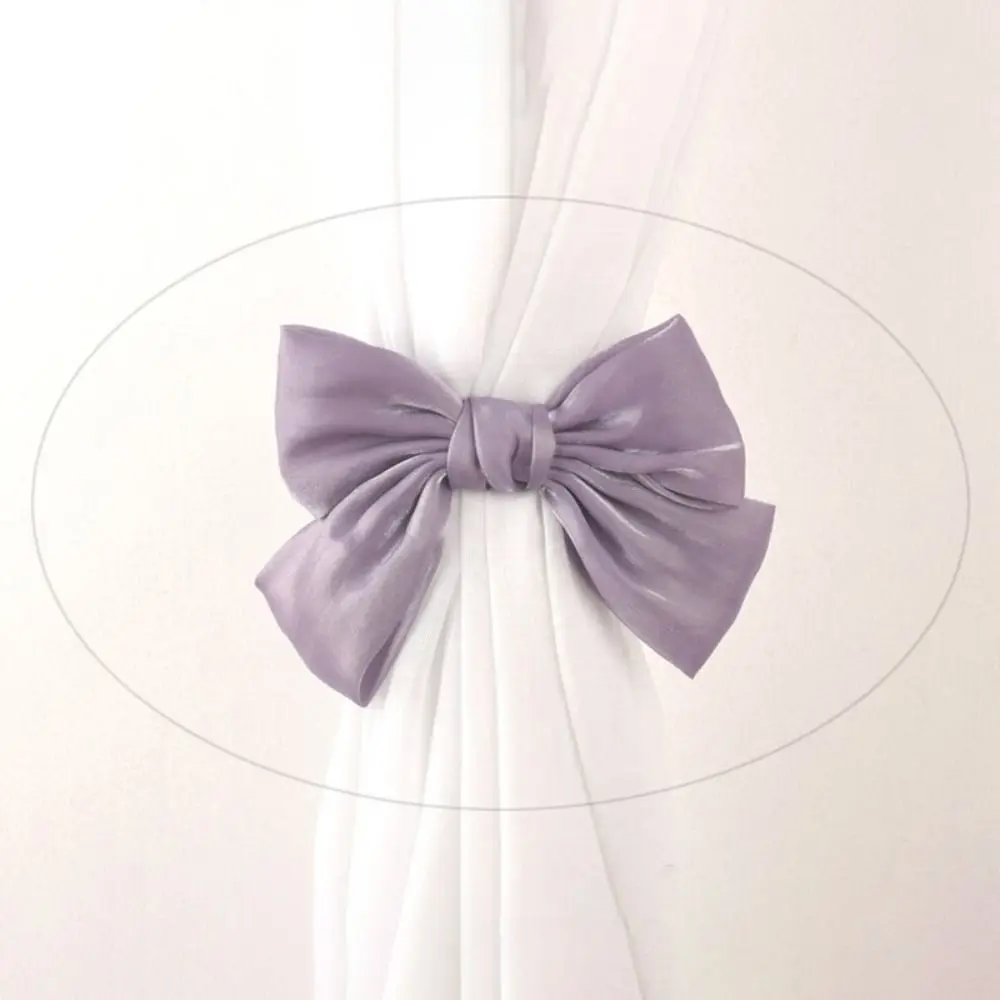 Modern and Minimalist Curtain Clips Curtain Tieback Bow Shaped Ties Non Perforated Curtain Accessories