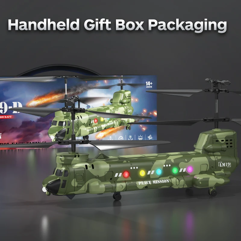 RC Helicopter with Camera 2.4G Remote Control Aircraft FPV Drones 4CH HD Aerial Photography Airplane Toys for Boys Adult Gifts