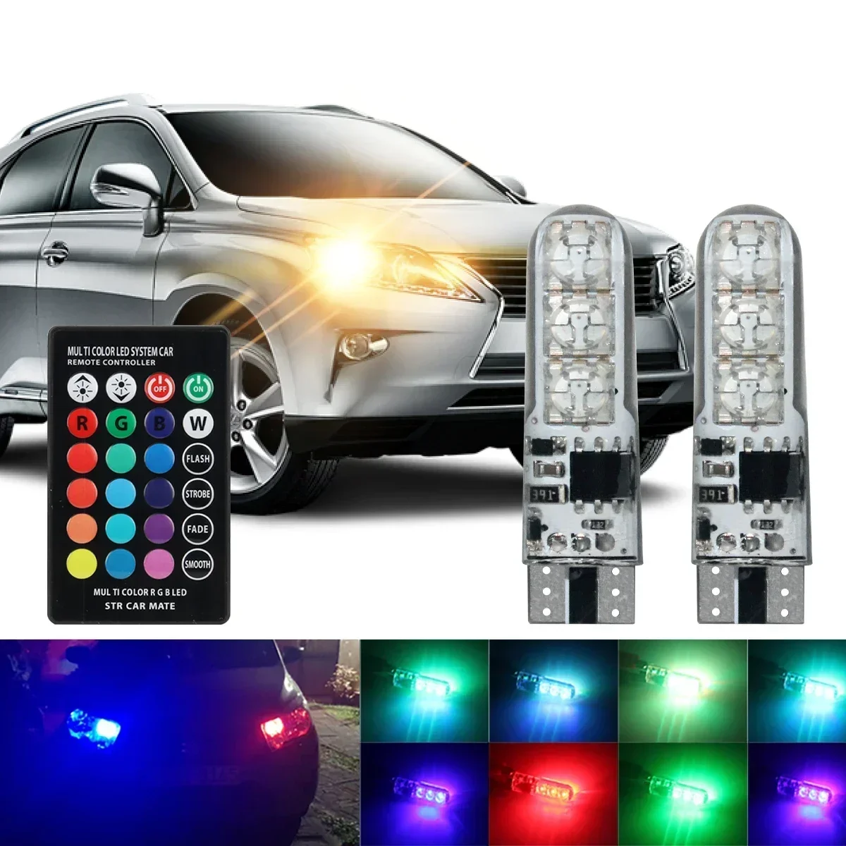 Silicone LED Car Reading Light with Remote Control
