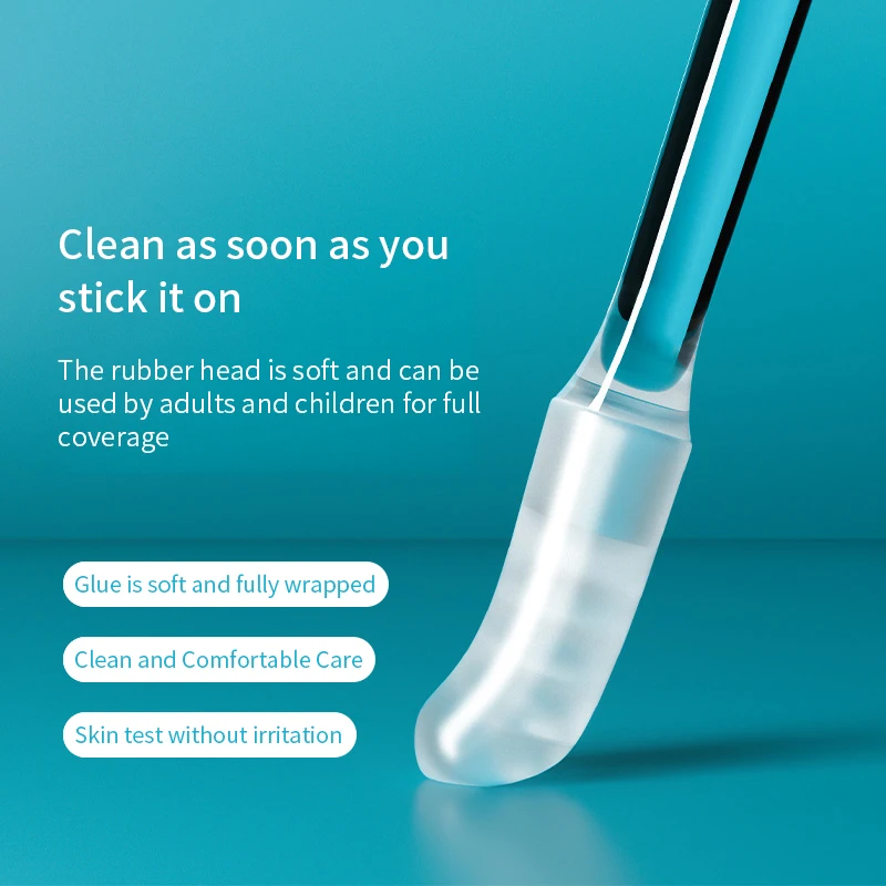 Hisopos adhesivos desechables para orejas, limpiador de oídos reutilizable, herramienta de eliminación de cera de oído de silicona suave para adultos y niños &raquo; Hisopos adhesivos desechables para orejas