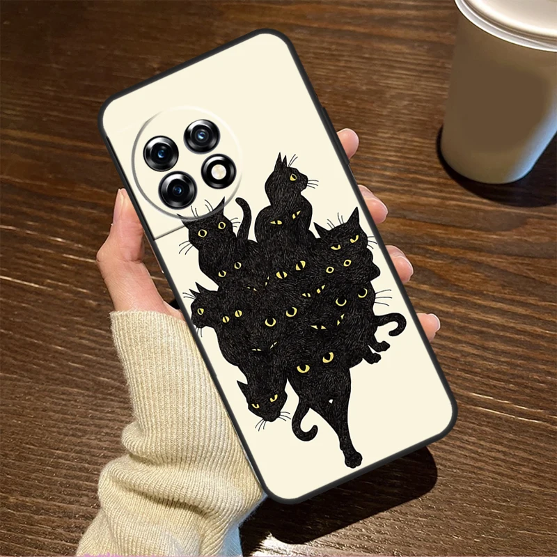 Black Cats Ink Cute Pet Witch Art Phone Case Cover