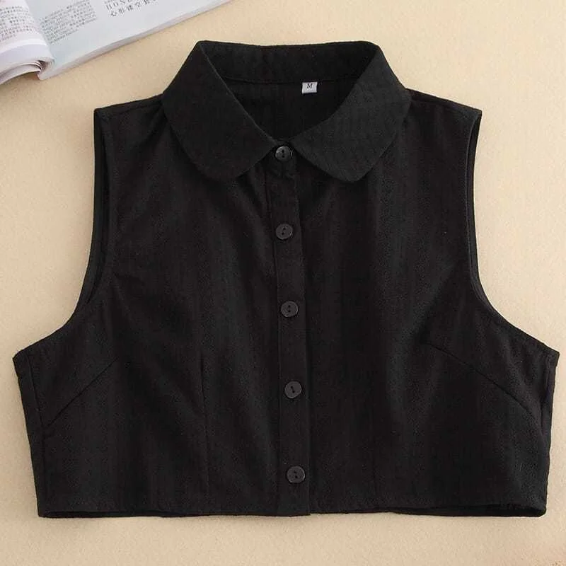 

False Collar Women Pure Cotton Versatile Ruffle Autumn Winter Matching Sweater Shirt Decoration St