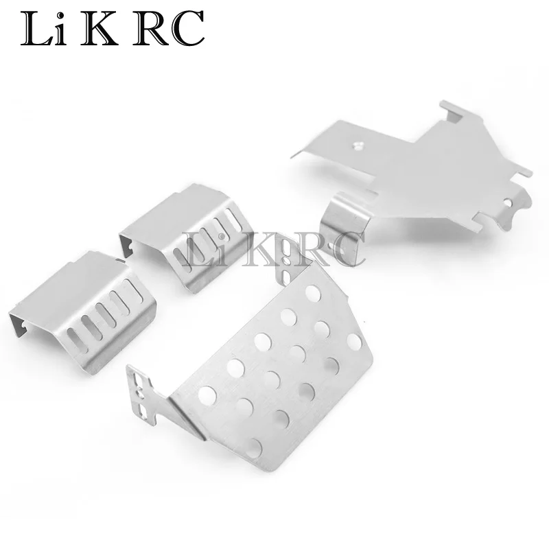 

TRX4 2.0 Stainless Steel Front Bumper Lower+Axle+Gearbox Mount Protection Skid Plate Set For 1/10 RC Crawler Trx-4 S49