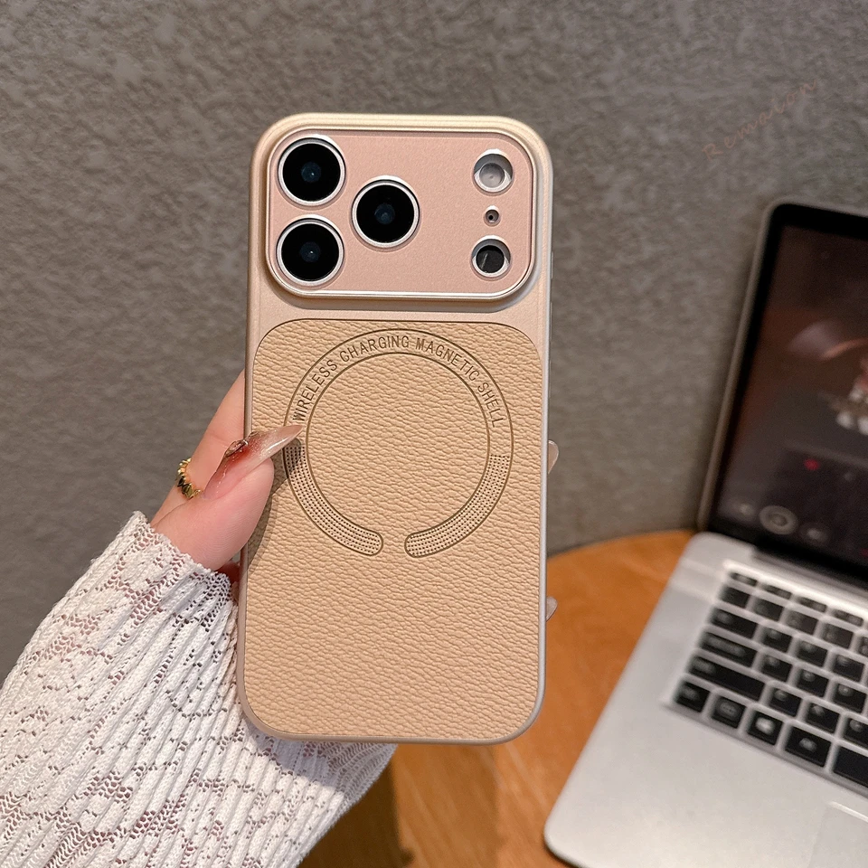 Leather Magnetic Phone Case - Luxury Shockproof Hard Protector Cover