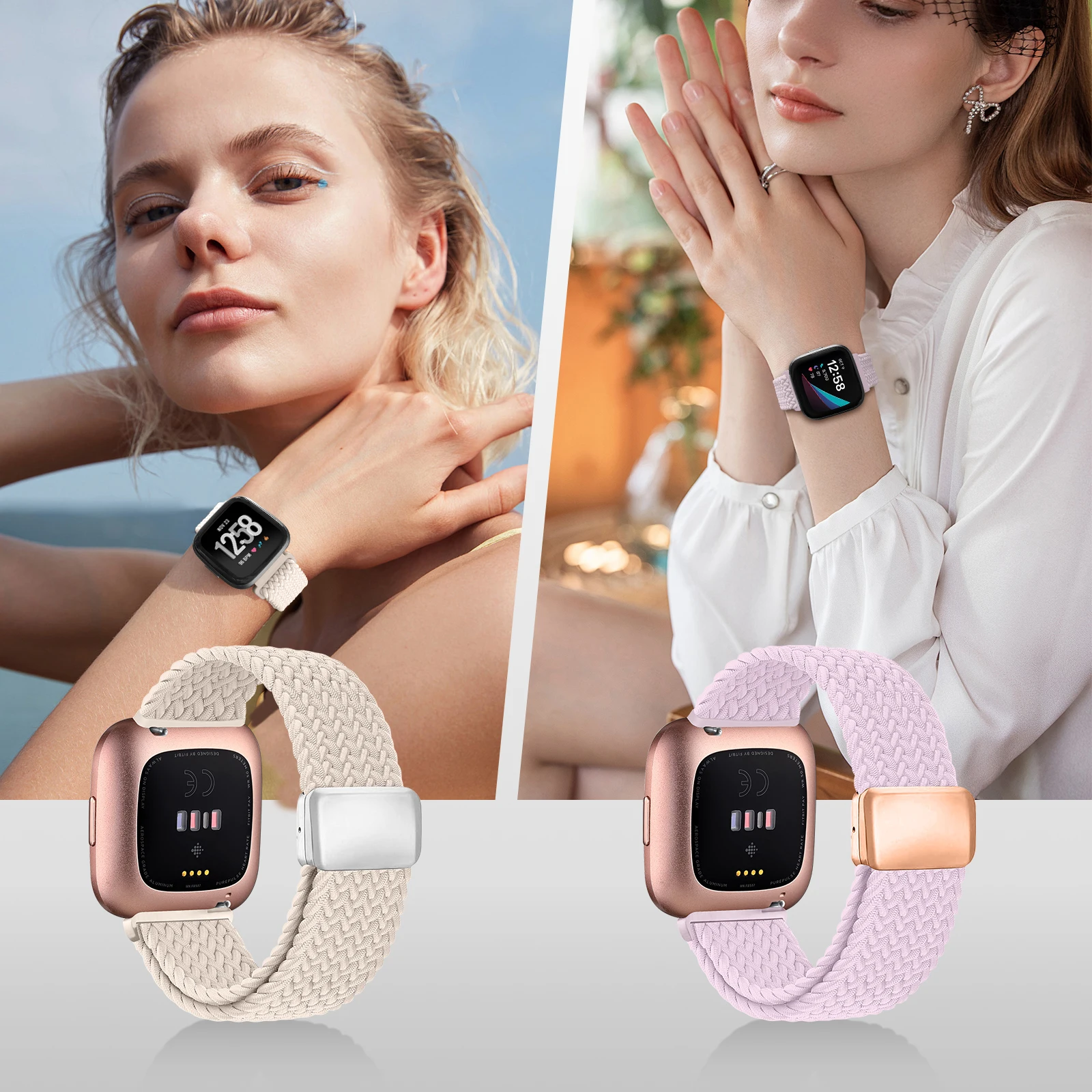 Vibrant Elastic Woven Magnetic Buckle Strap – Sport Band