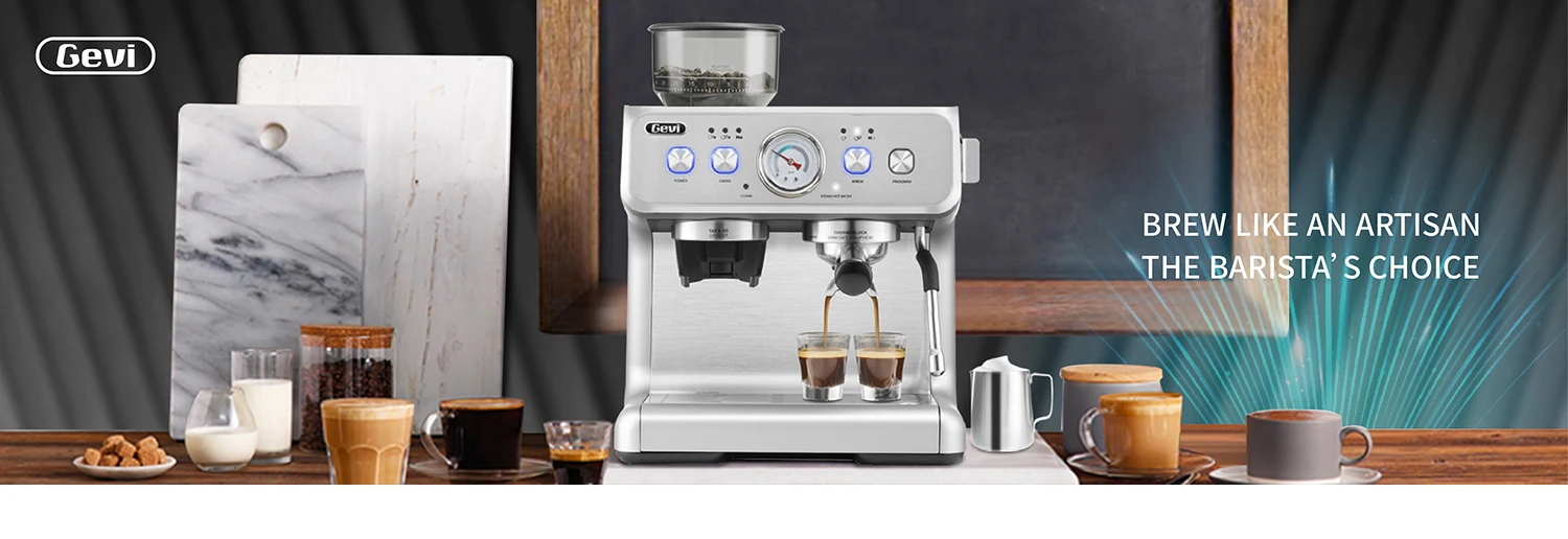 Gevi Barista Espresso Machine 20Bar Semi Automatic Espresso Machine