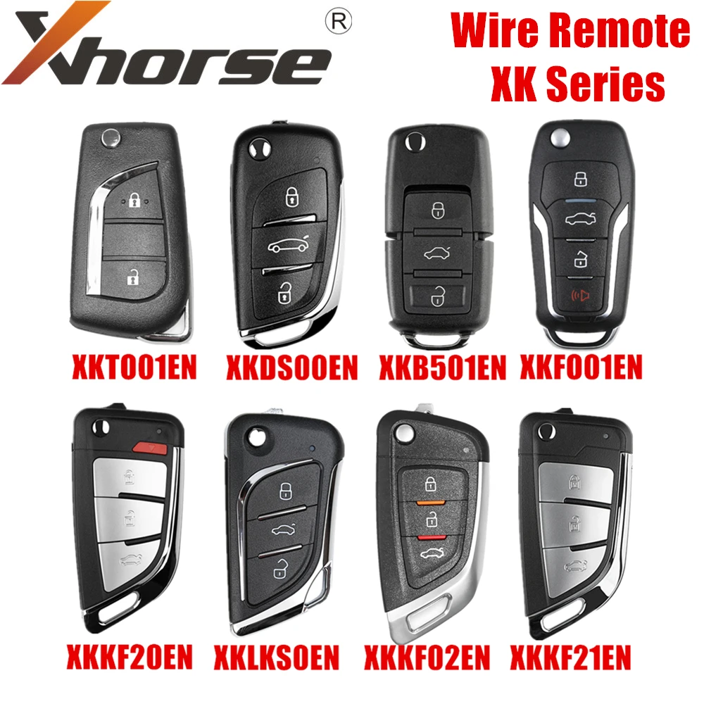 

Xhorse проводной дистанционный ключ XKLKS0EN XKKF02EN XKB501EN XKFO01EN XKDS00EN XKTO01EN XKKF21EN XKKF20EN английская версия 1/5/10 шт/Лот
