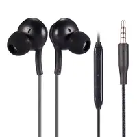 Stereo Sports In-ear Earphones With Mic 3.5mm Control Box Wired Headset  For Samsung Galaxy S8 S8plus Phones MP4 1