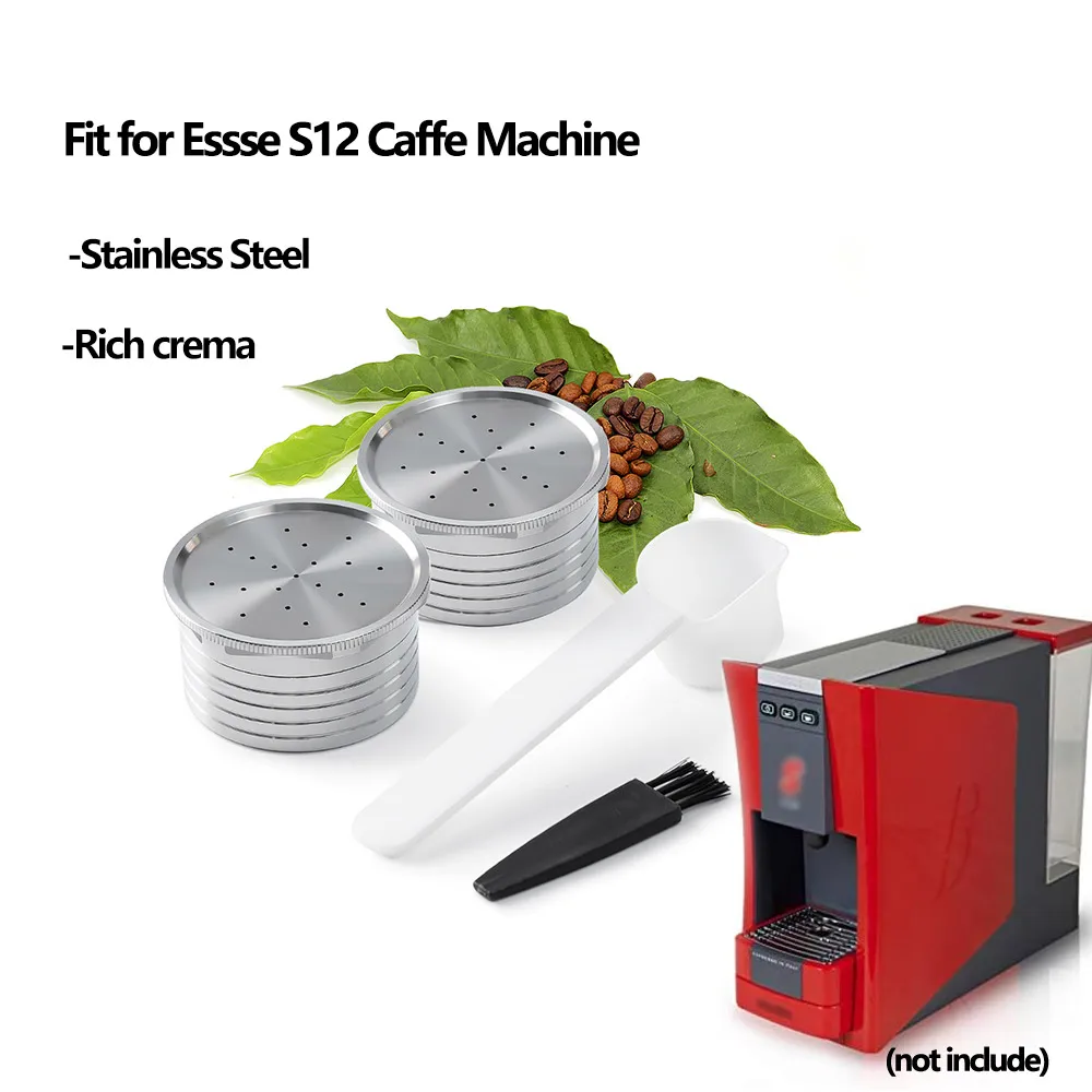 Capsula Caffè Riutilizzabile Per Essse Caffe S12 Macchina Per Caffè Espresso Sistema Filtri Caffè Ricaricabili Cialde In Acciaio Inox