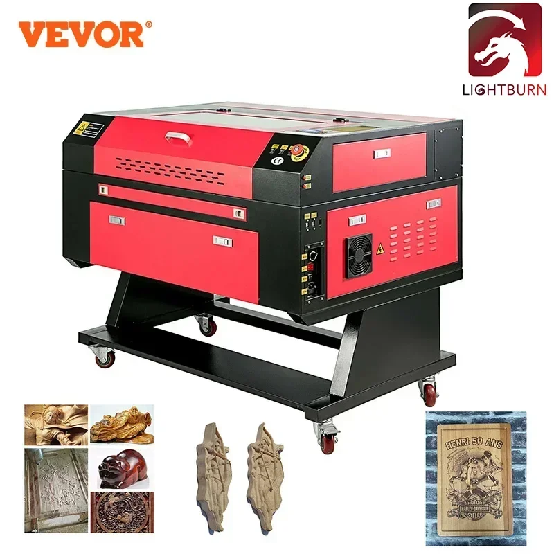 Vevor 60W Incisore Laser Macchina Per Incisione Laser Co2 700X500Mm Ruida Board Nuovo Per Cristallo Di Plexiglass Di Legno