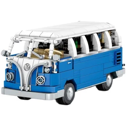 Volkswagen Technic – voiture de camping Car T1, 707 pièces, Van adapté aux enfants, figurines, blocs de construction, jouets, idées, briques, cadeau gratuit, 1354 