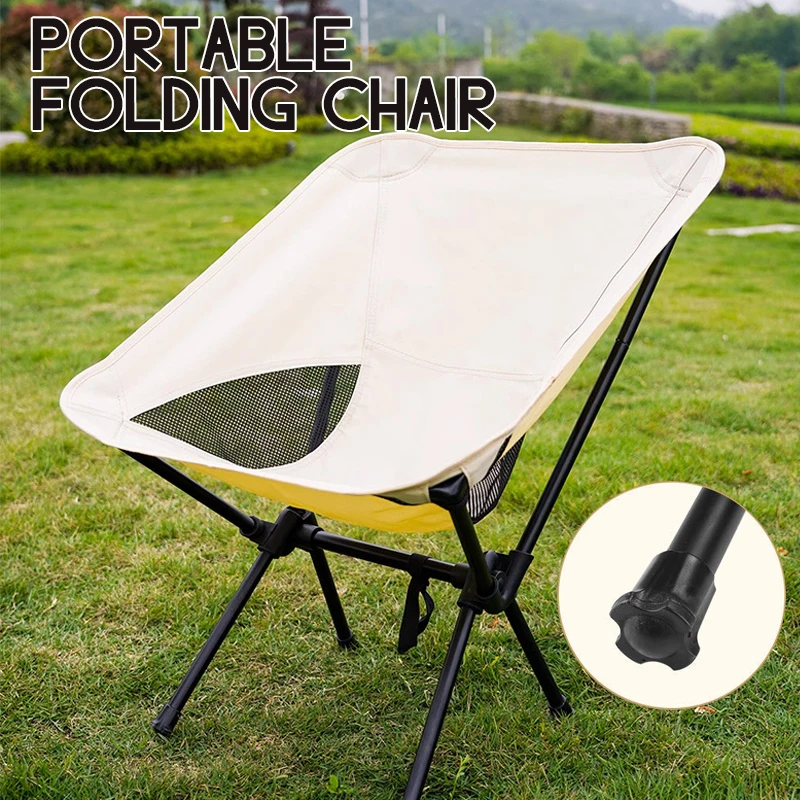 Detachable Portable Folding Moon Chair Outdoor Camping Chairs Beach Fishing Chair Ultralight Travel Hiking Picnic Seat Tools portable chair folding stool camping beach fishing ultralight travel hiking chairs detachable picnic seat tool outdoor furniture