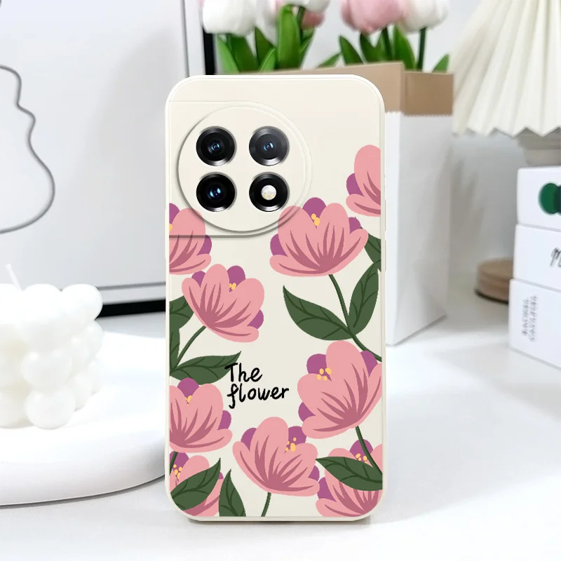 Pink Primrose Liquid Silicone Phone Case