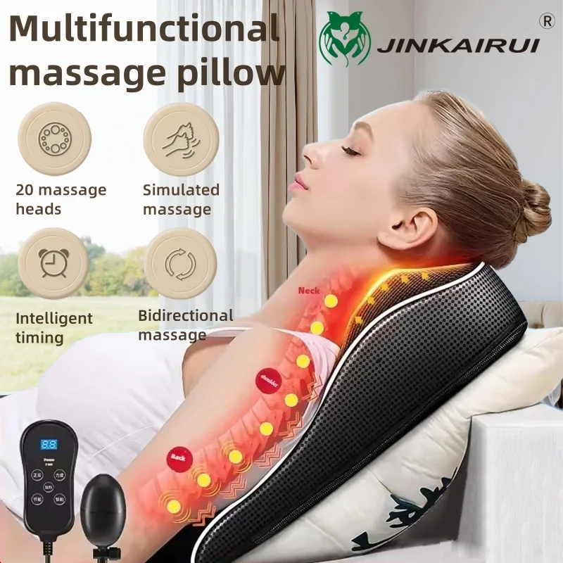 Electric Massage Neck Pillow for Relaxation and Pain Relief